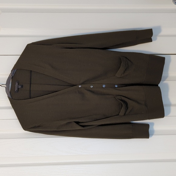 Olive Green Banana Republic Button Cardigan - Picture 1 of 8